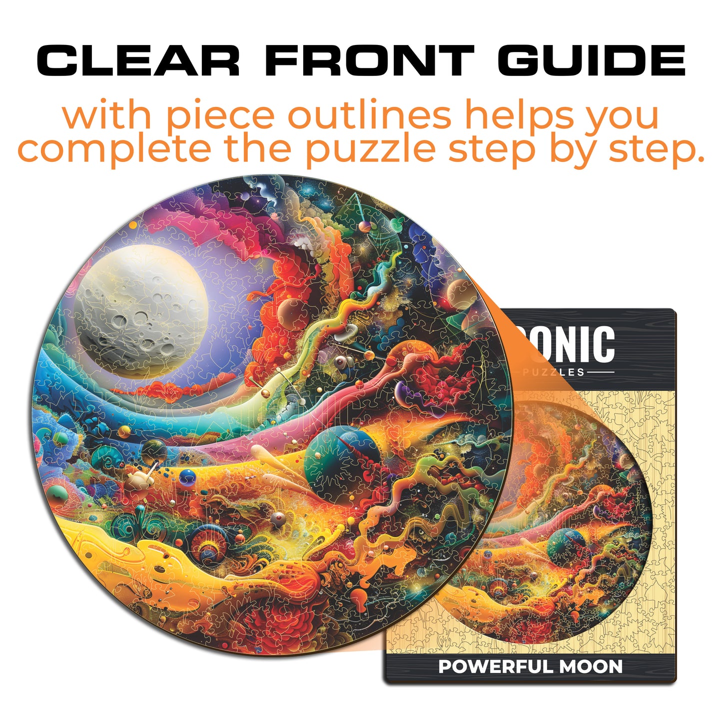 Powerful Moon - Wooden Puzzle