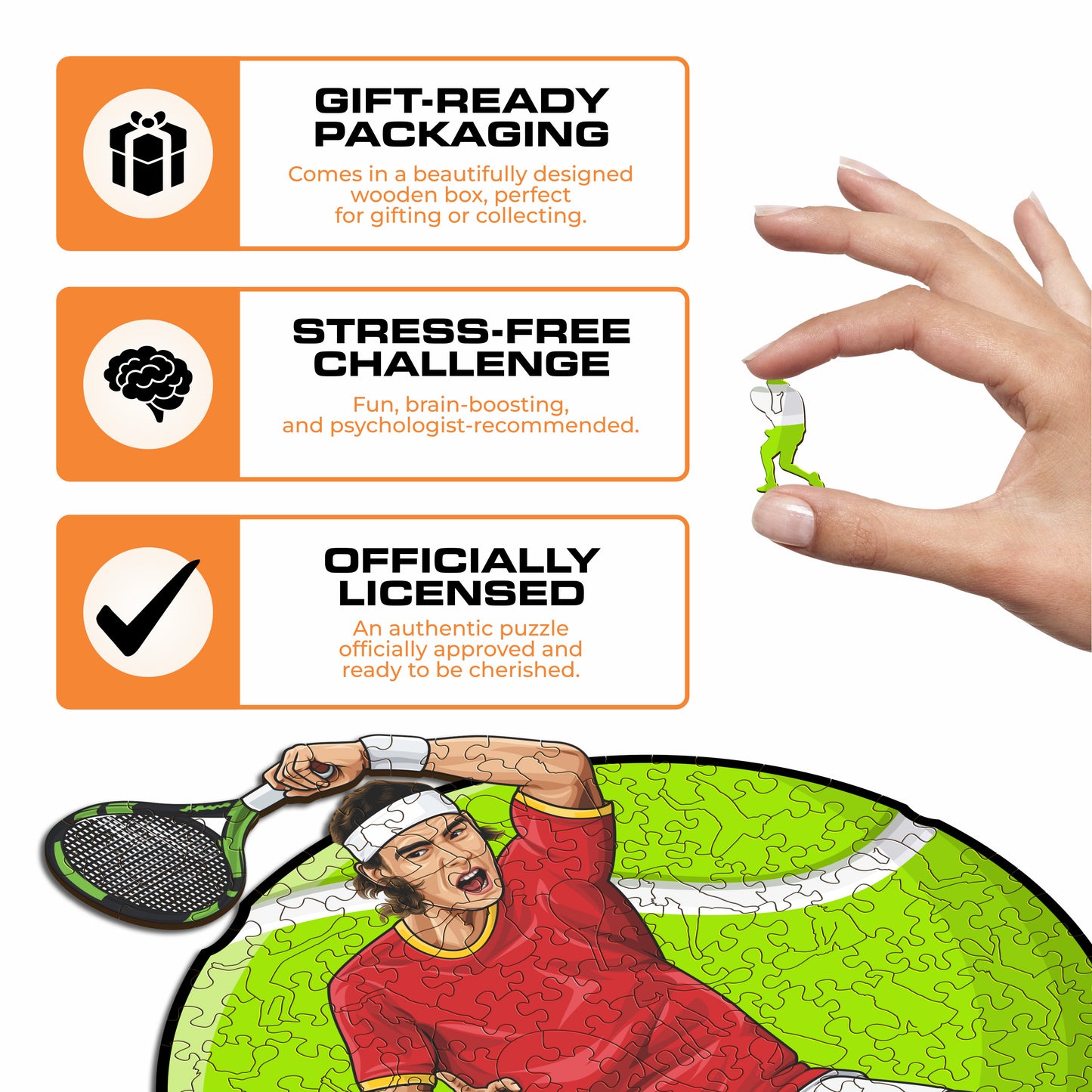 Rafael Nadal - Wooden Puzzle