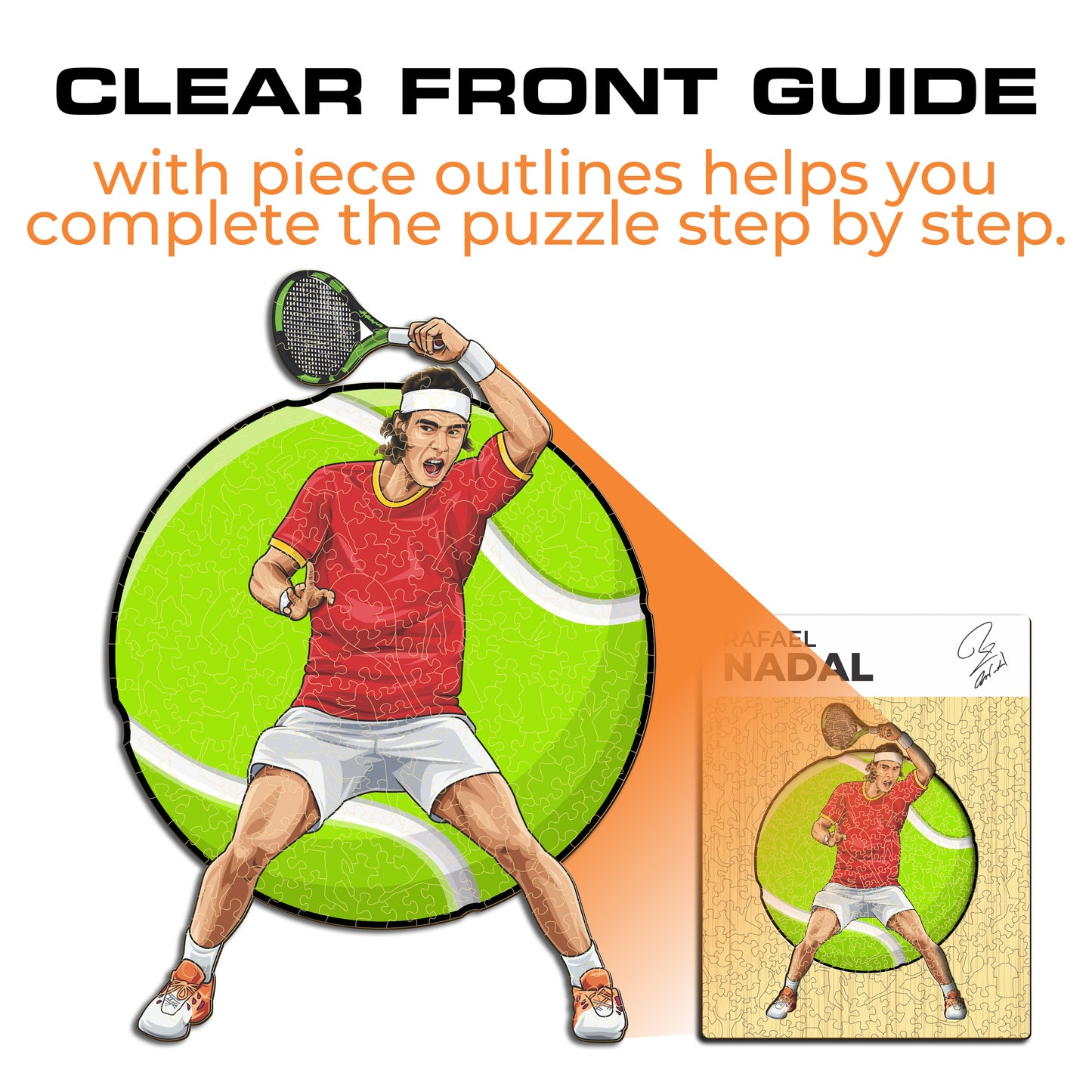 Rafael Nadal - Wooden Puzzle
