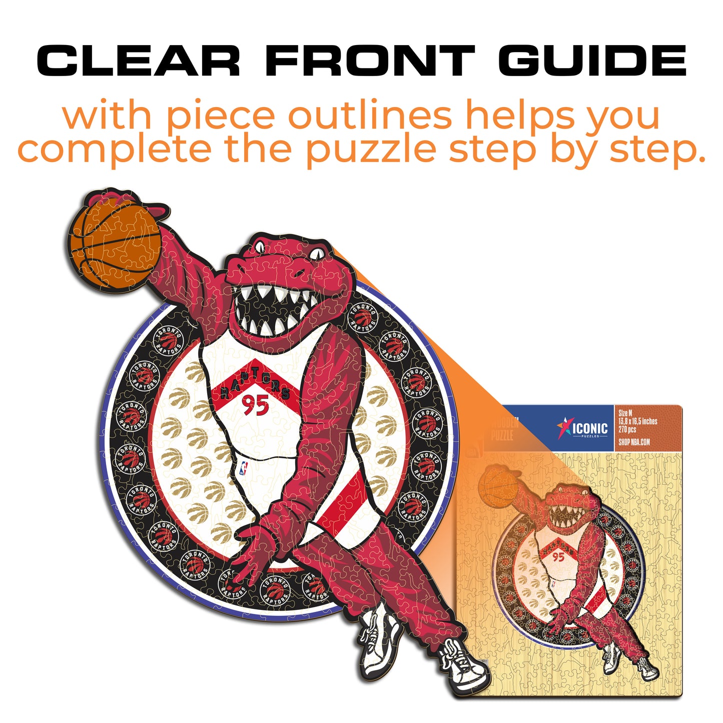 Toronto Raptors™ Mascot - Wooden Puzzle