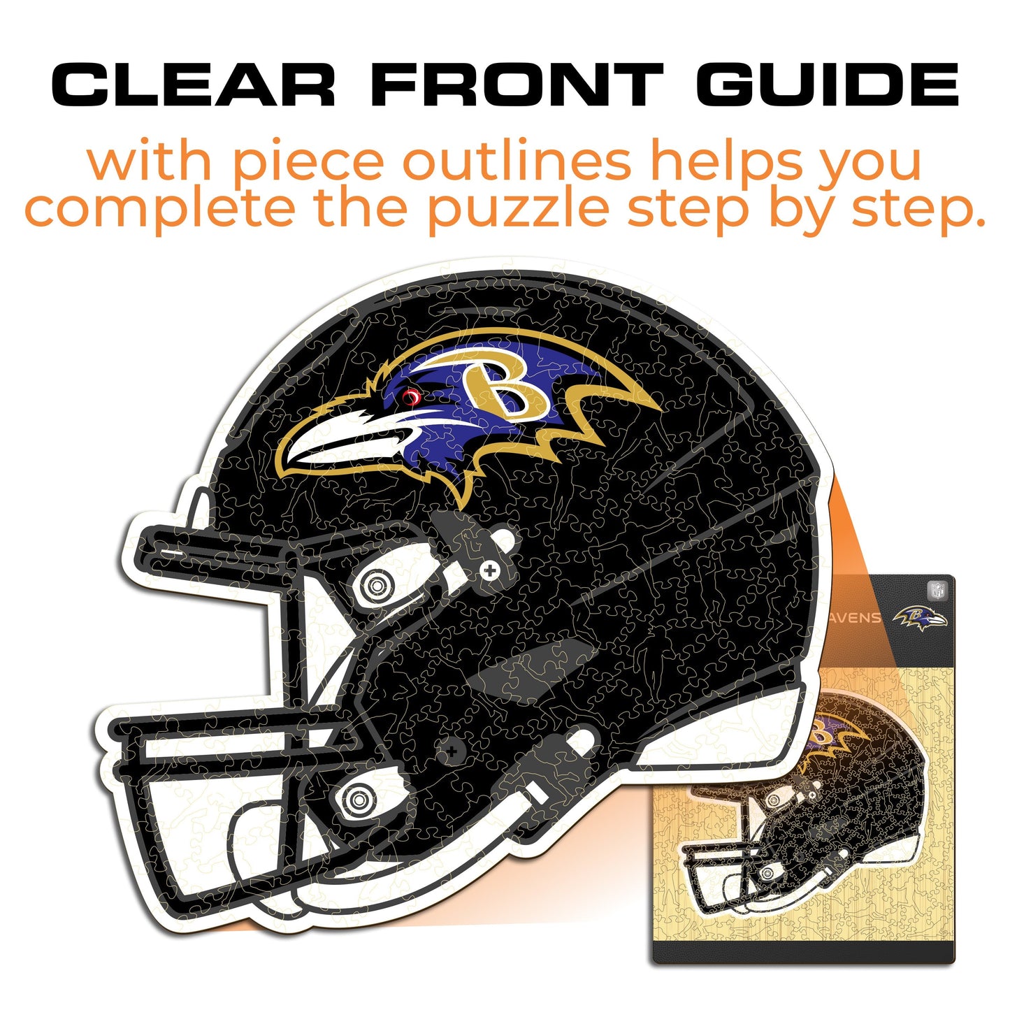 Baltimore Ravens™ Helmet - Wooden Puzzle
