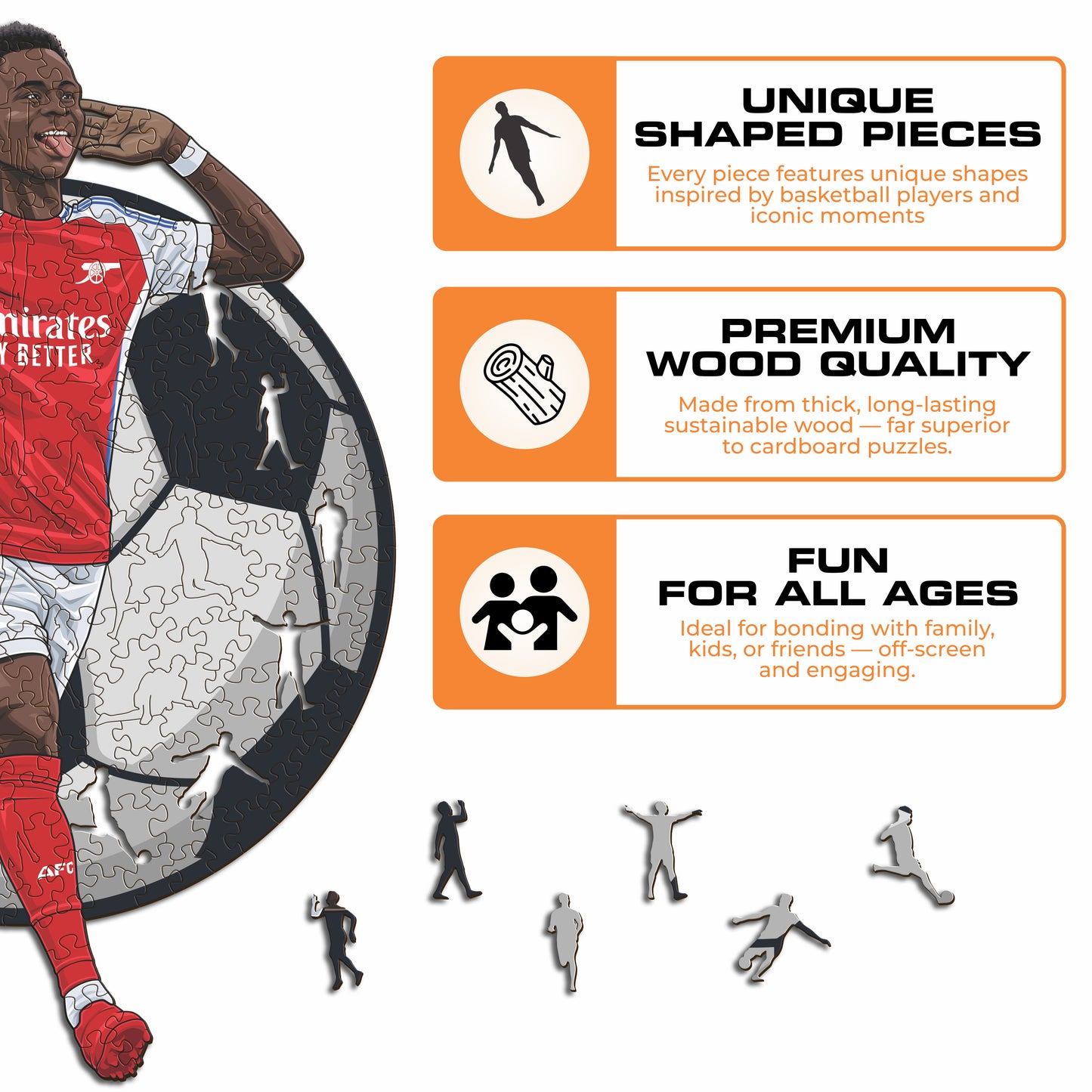 Bukayo Saka - Wooden Puzzle