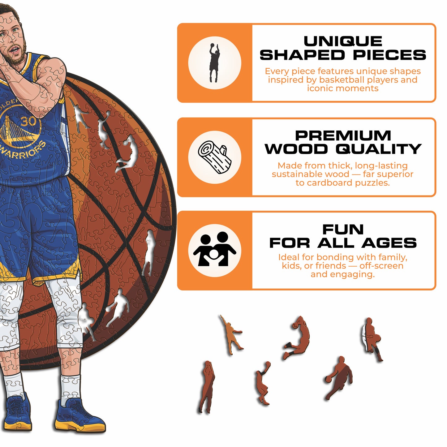 Stephen Curry - Wooden Puzzle