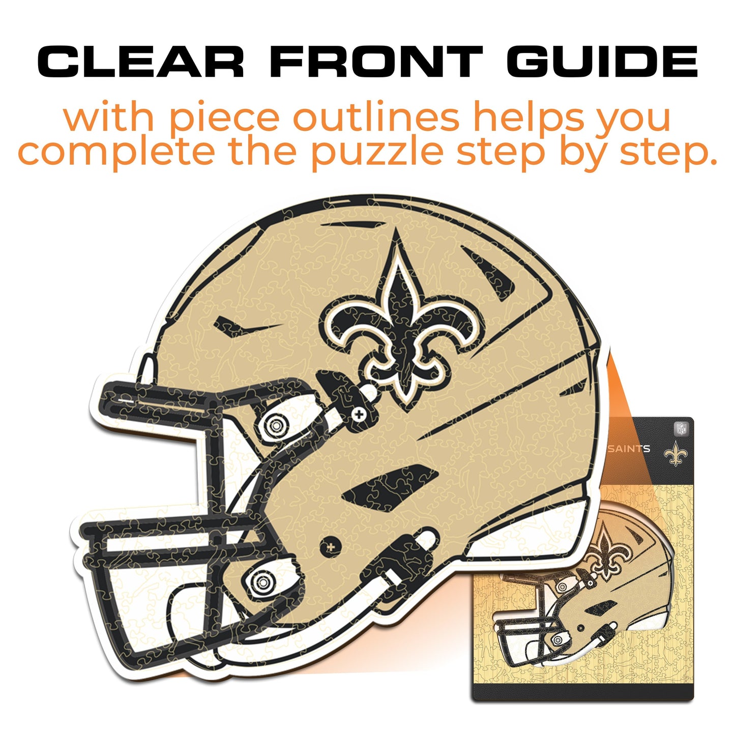 New Orleans Saints™ Helmet - Wooden Puzzle
