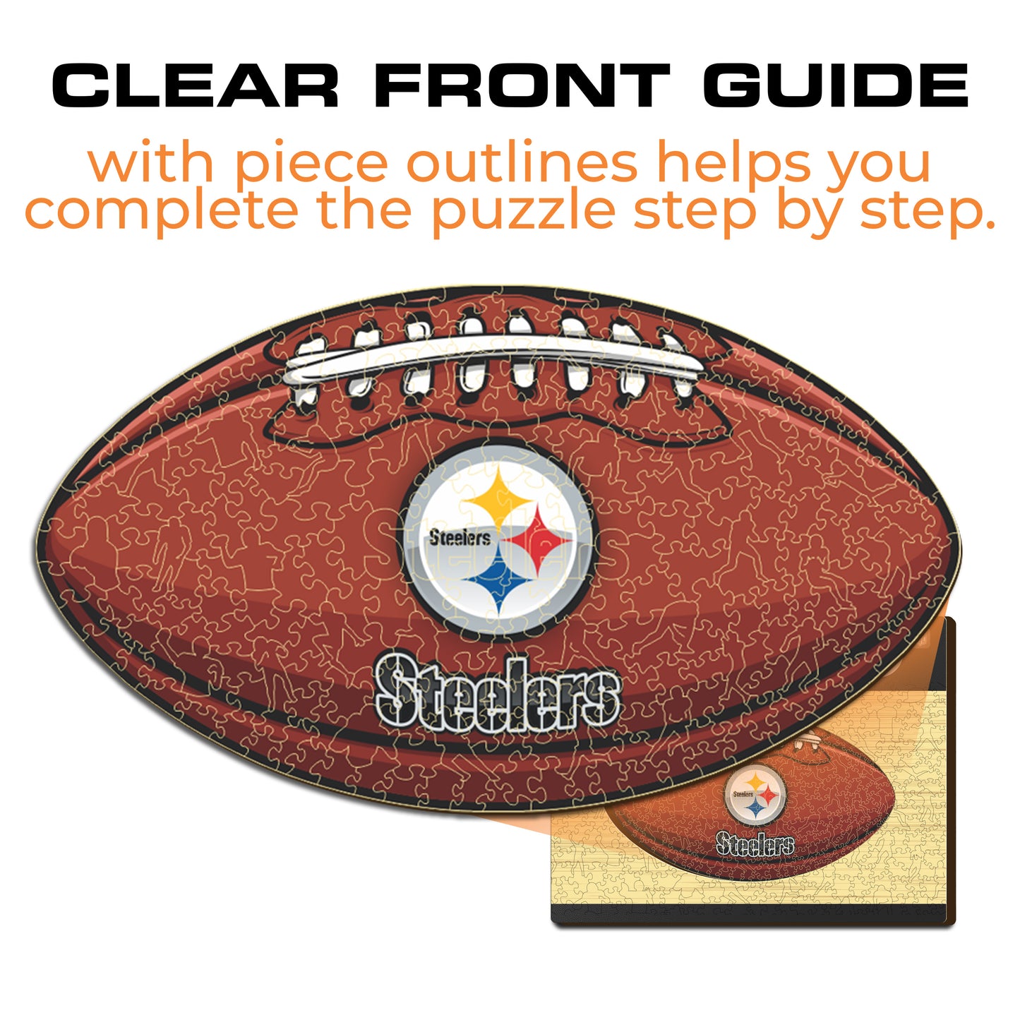 Pittsburgh Steelers™ Football - Wooden Puzzle