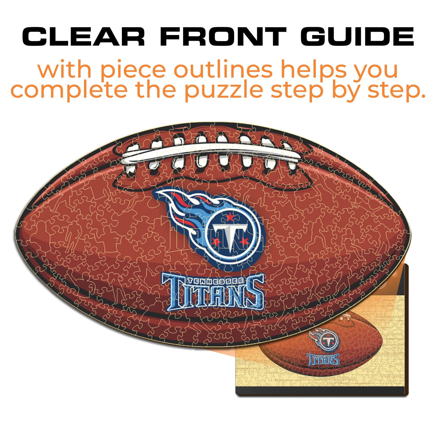 Tennessee Titans™ Football - Wooden Puzzle