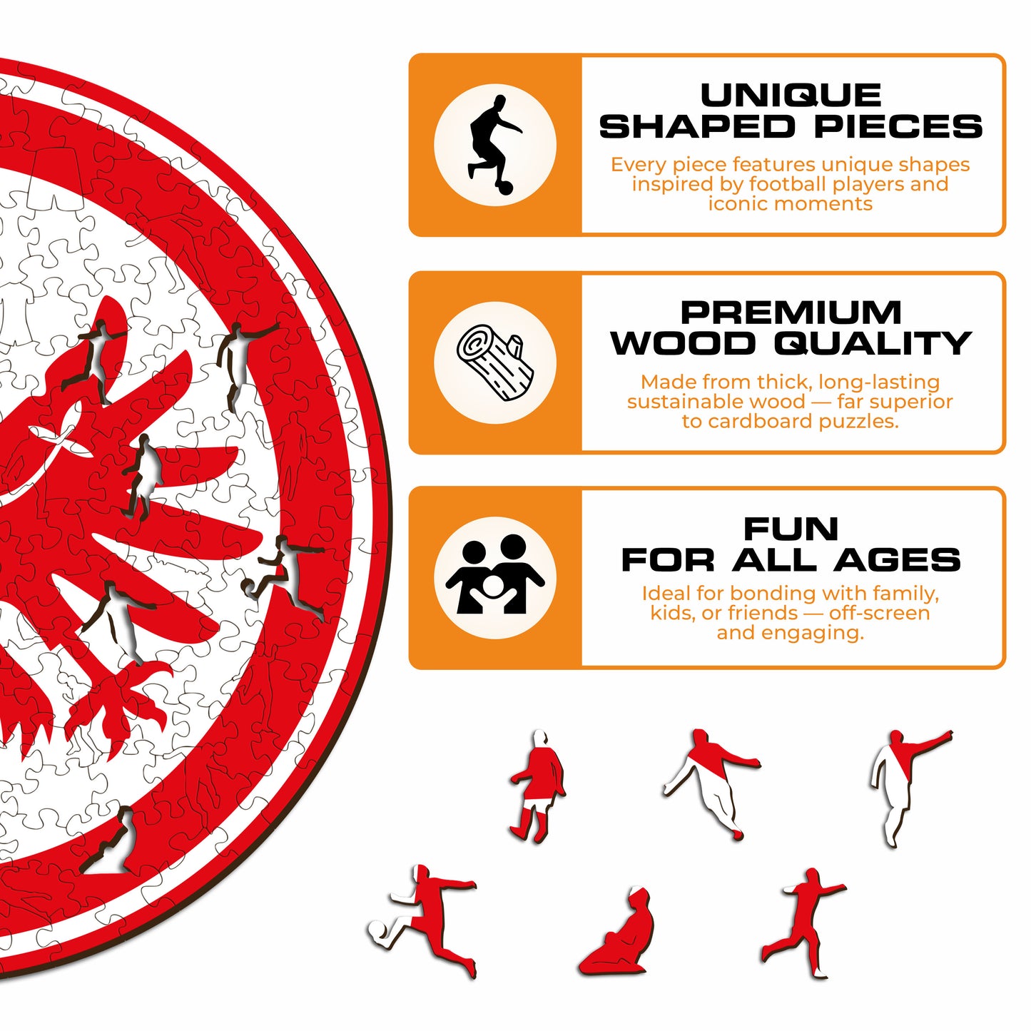 Eintracht Frankfurt® Logo - Wooden Puzzle