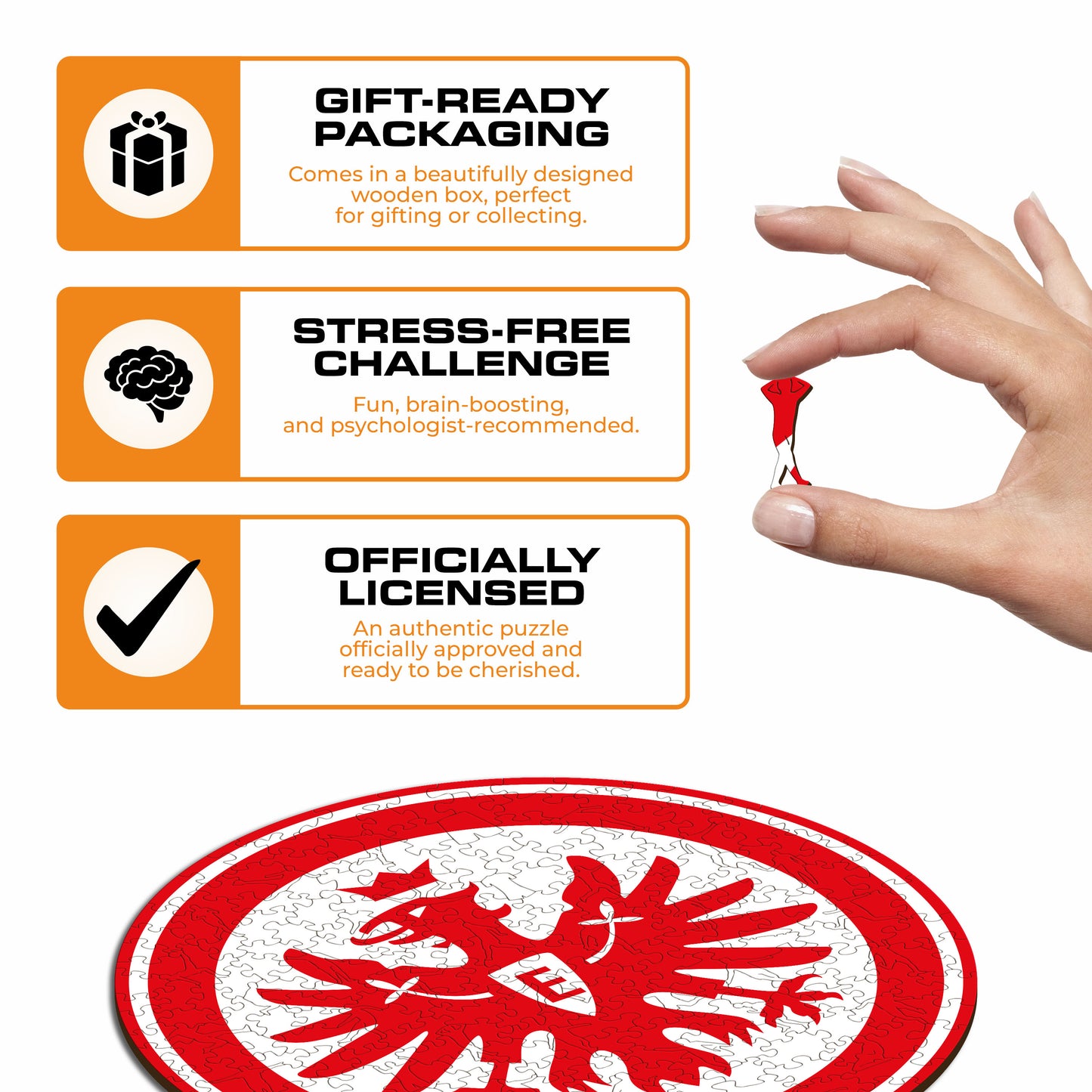 Eintracht Frankfurt® Logo - Wooden Puzzle