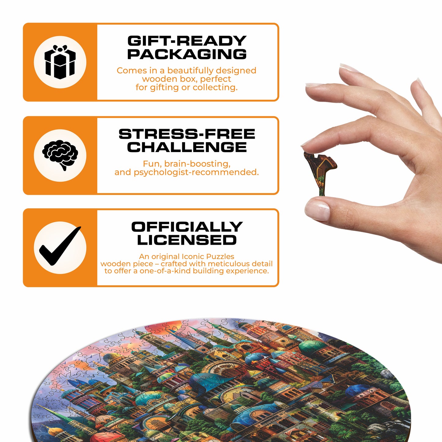 Enchanted City - Wooden Puzzle