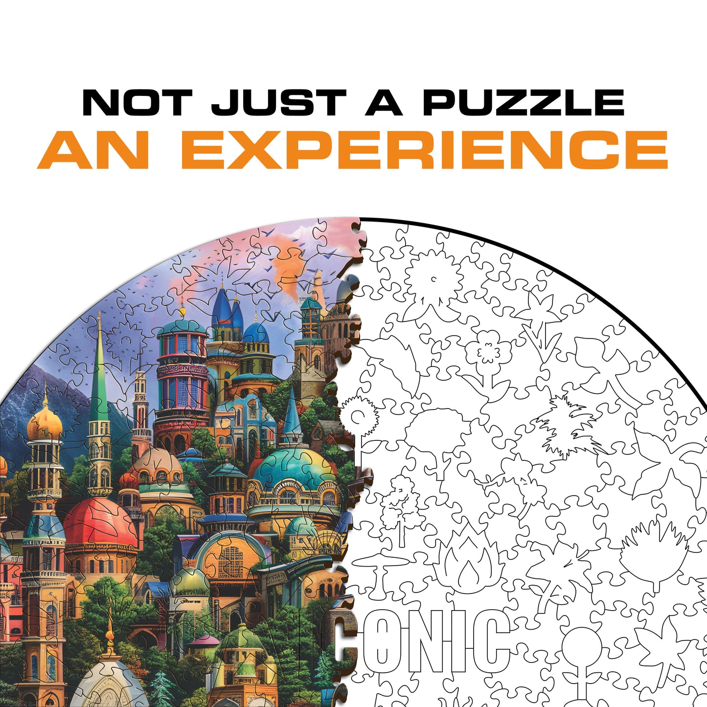 Enchanted City - Wooden Puzzle
