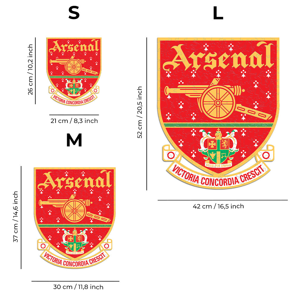 2 PACK Arsenal FC® Logo + Retro Logo