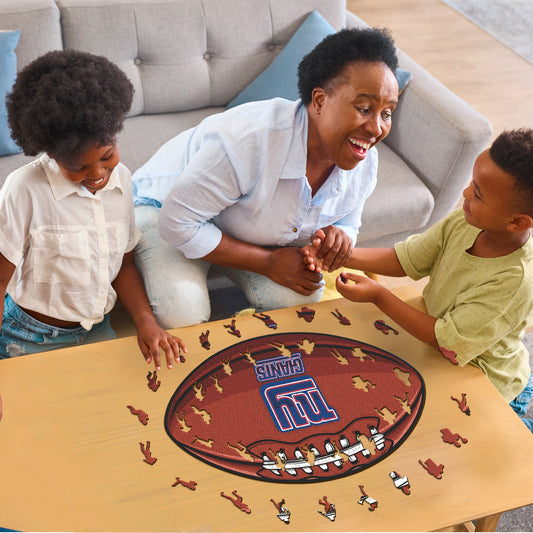 New York Giants™ Football - Wooden Puzzle