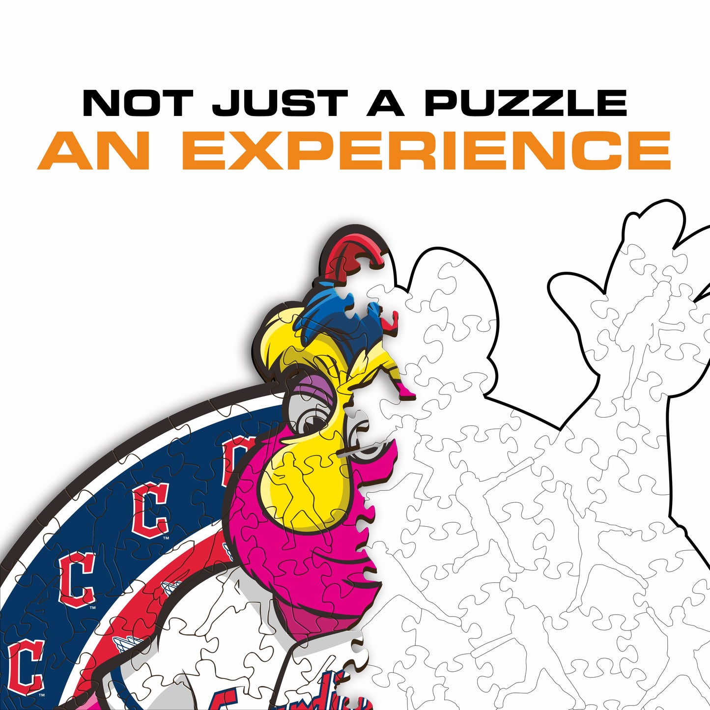 Cleveland Guardians™ Mascot - Wooden Puzzle