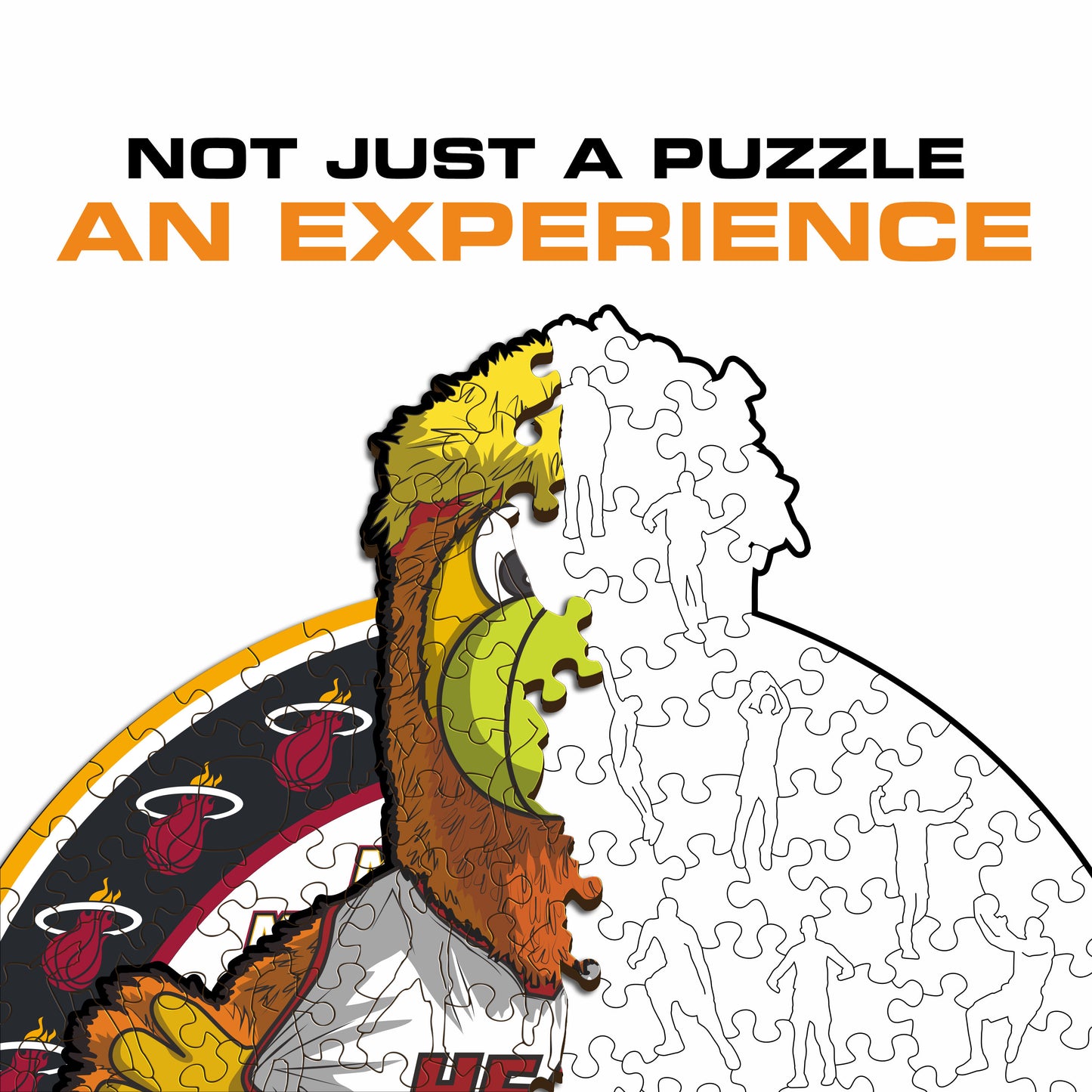 Miami Heat™ Mascot - Wooden Puzzle