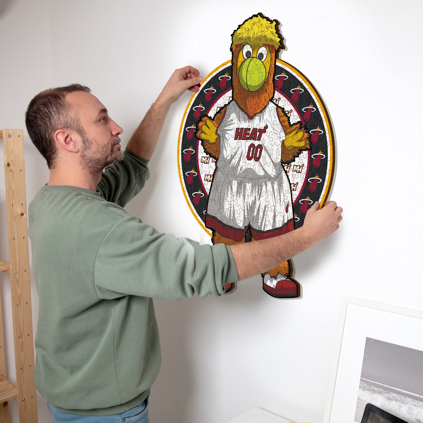 Miami Heat™ Mascot - Wooden Puzzle