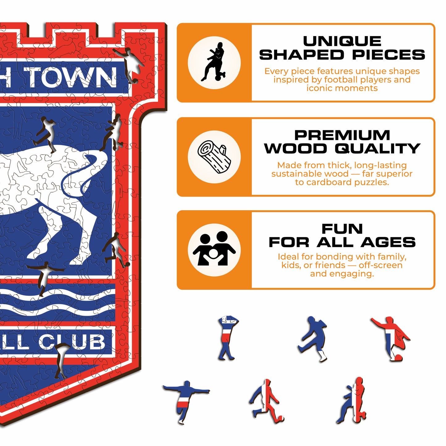 Ipswich Town FC® Logo - Wooden Puzzle