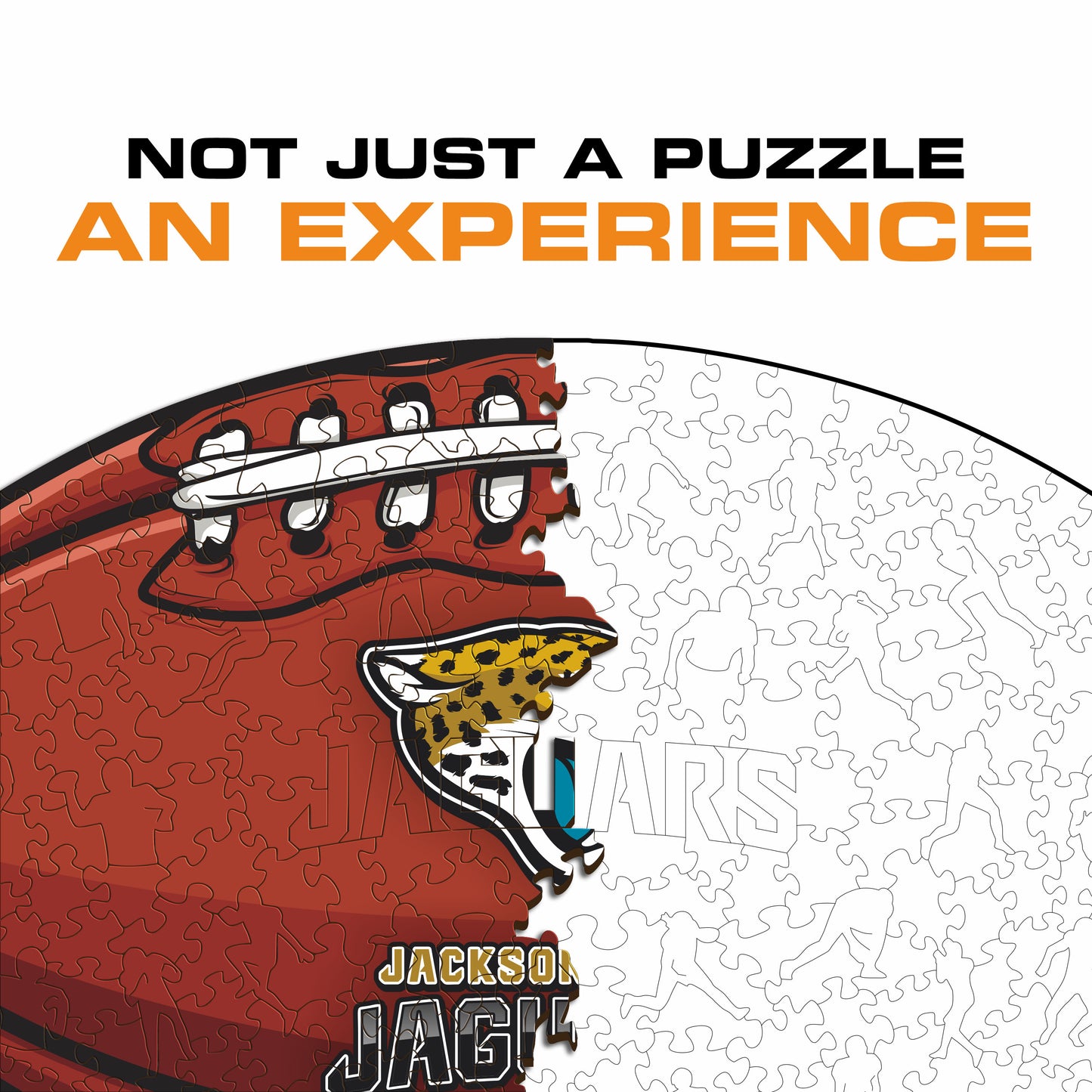 Jacksonville Jaguars™ Futebol Americano - Quebra-cabeça de Madeira