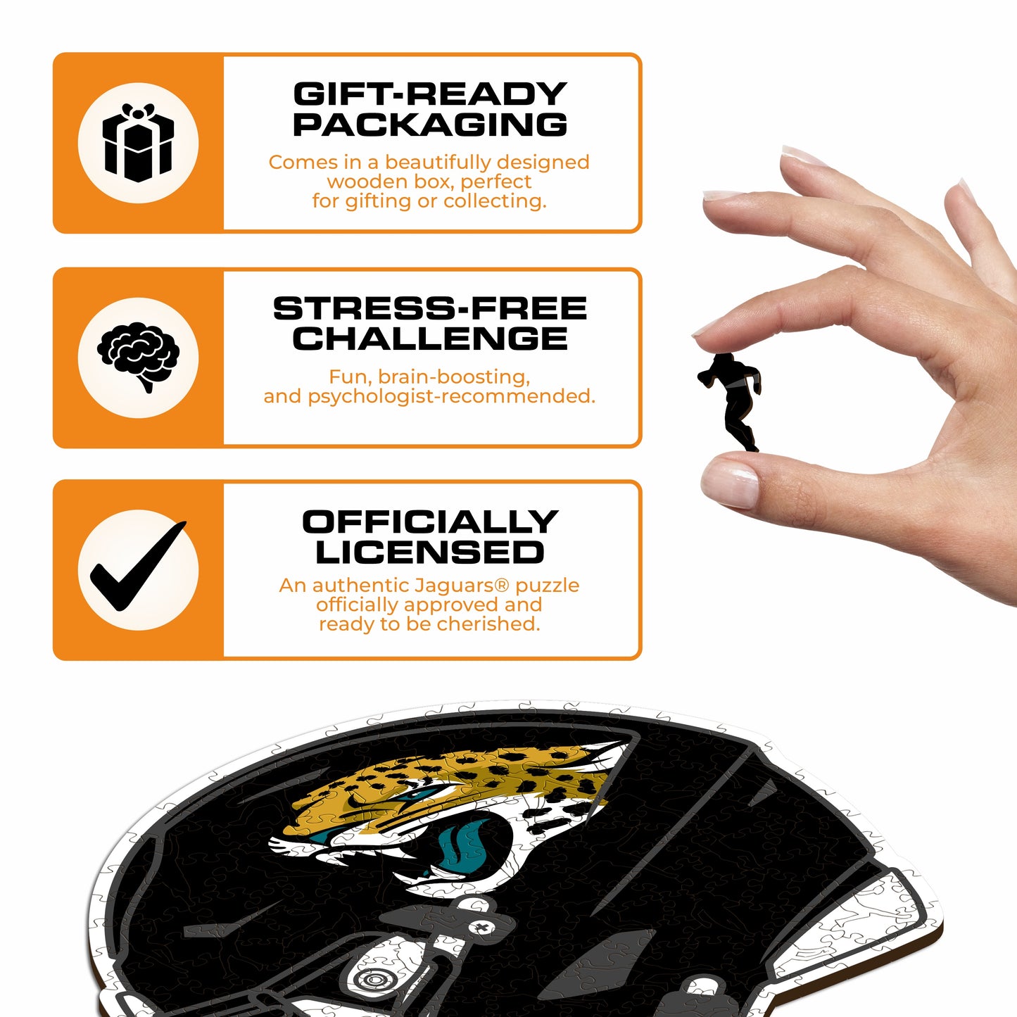 Jacksonville Jaguars™ Helmet - Wooden Puzzle