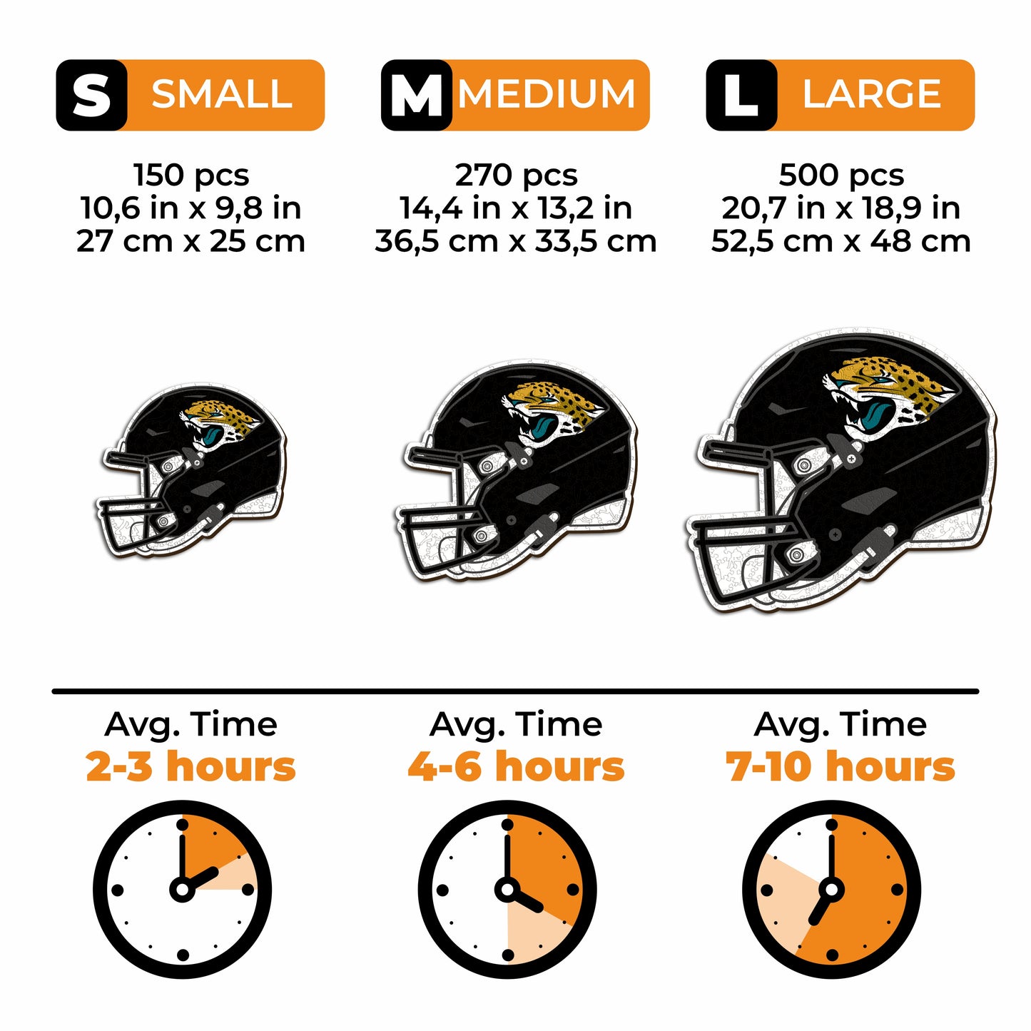 Jacksonville Jaguars™ Helmet - Wooden Puzzle