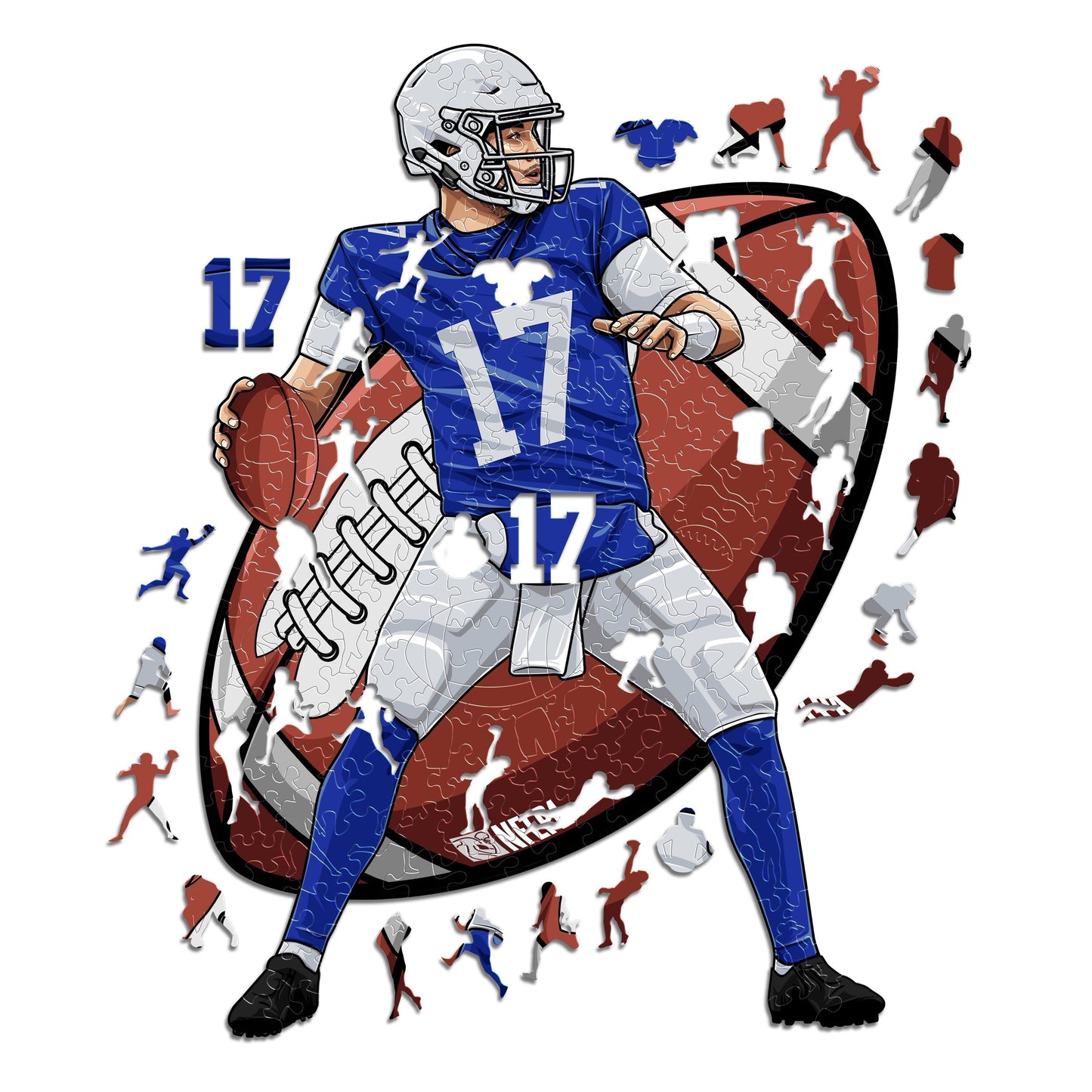 4 NFL Players Puzzles Of Your Choice