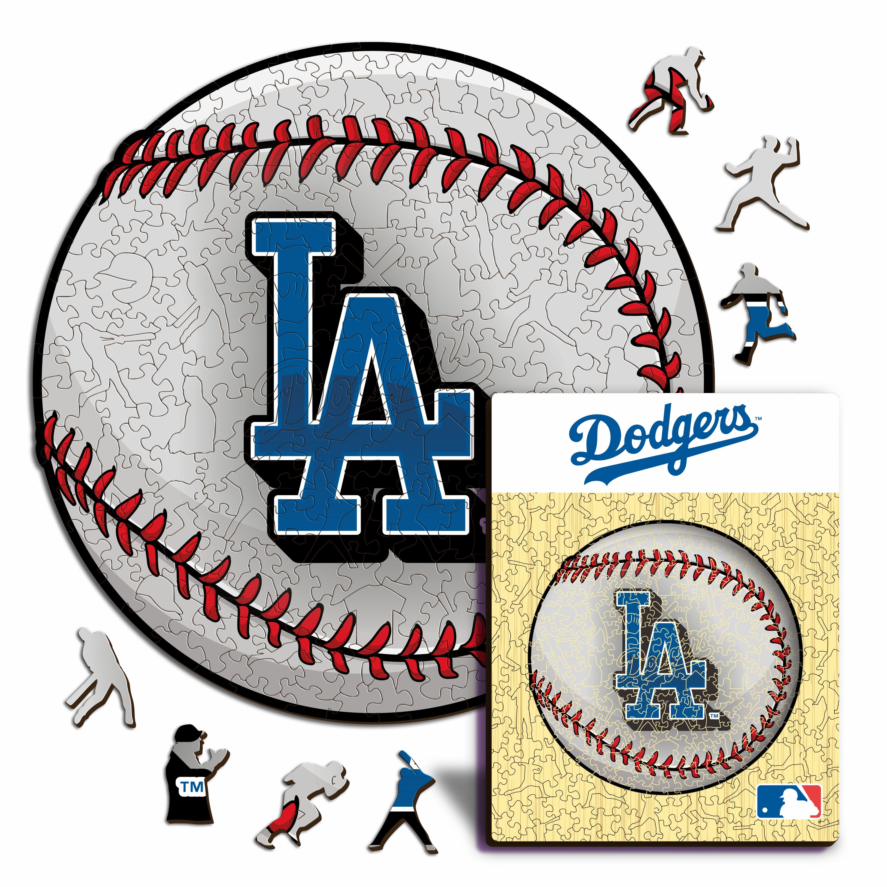 MLB Los Angeles Dodgers 木製ジグソーパズル Los Angeles Dodgers™ Baseball Wooden Puzzle – Iconic Puzzles