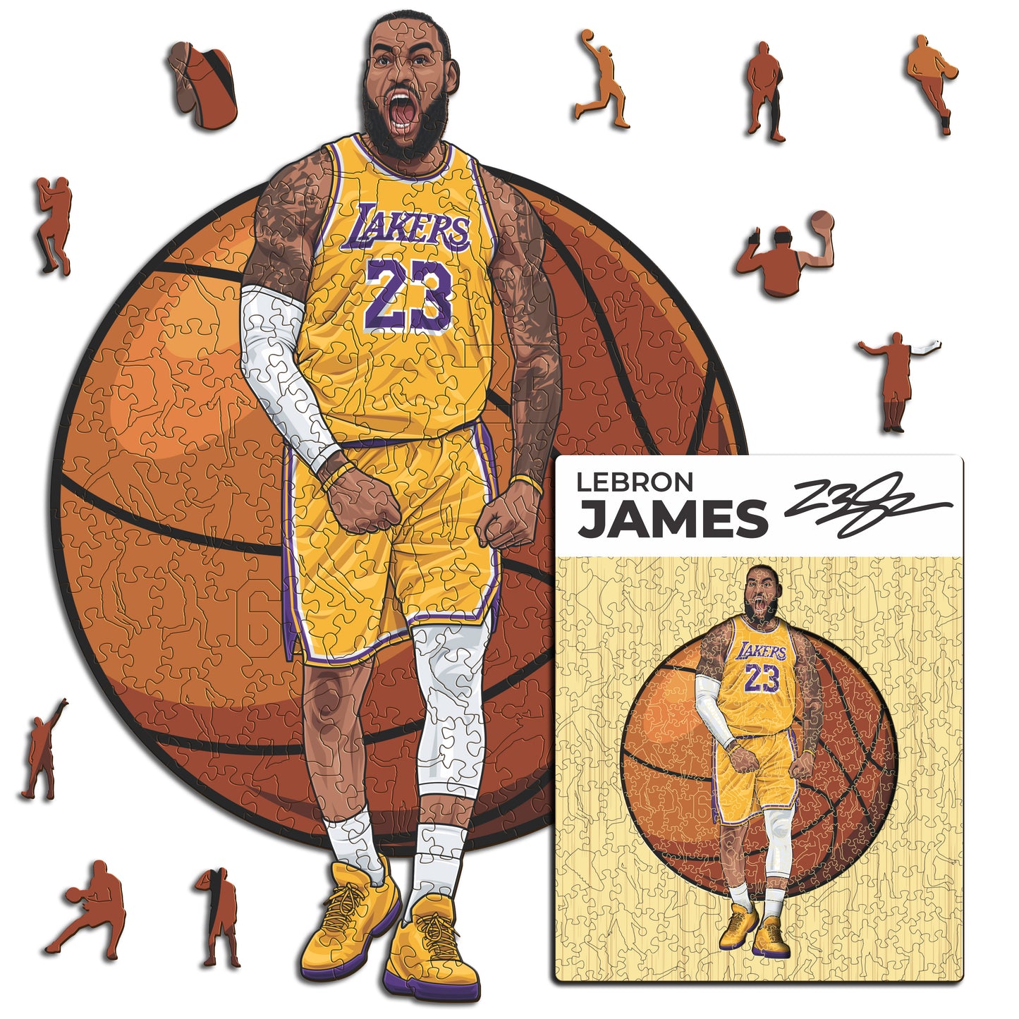 LeBron James - Wooden Puzzle
