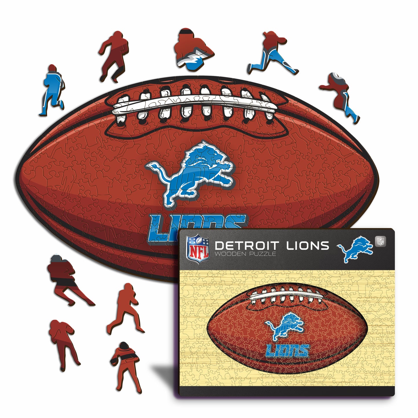 Detroit Lions™ Futebol Americano - Quebra-cabeça de Madeira
