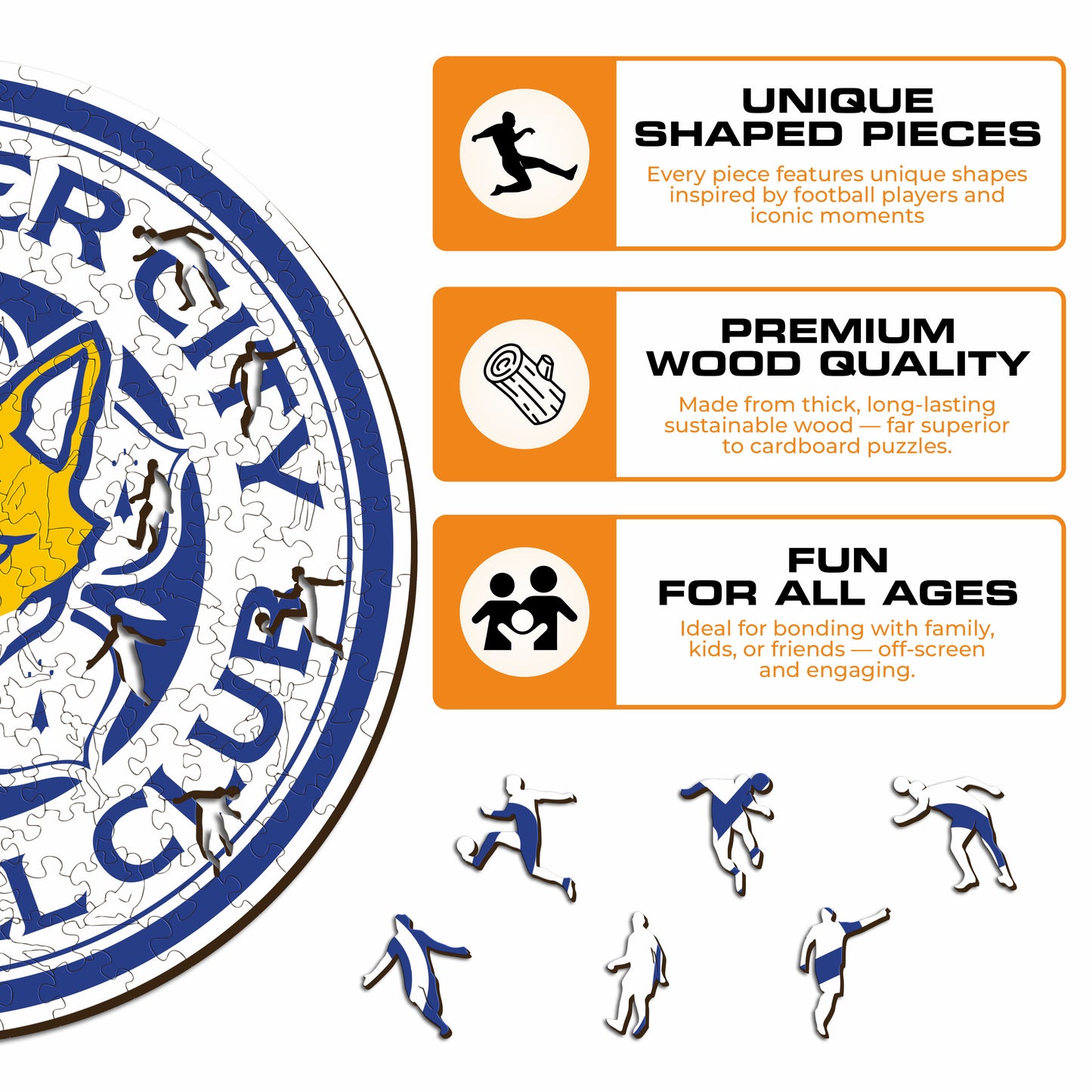 Leicester City FC® Logo - Wooden Puzzle