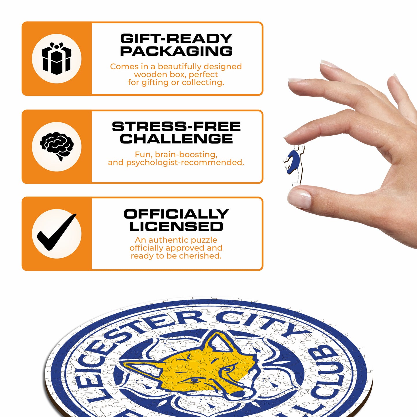 Leicester City FC® Logo - Wooden Puzzle