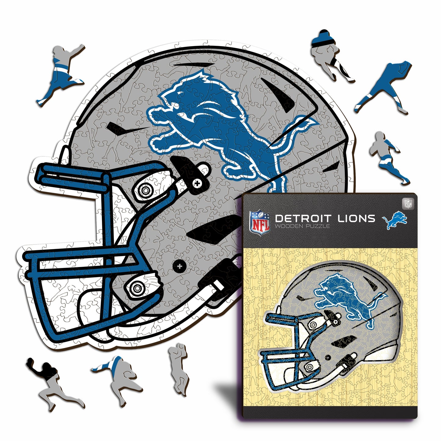 Capacete Detroit Lions™ - Quebra-cabeça de madeira