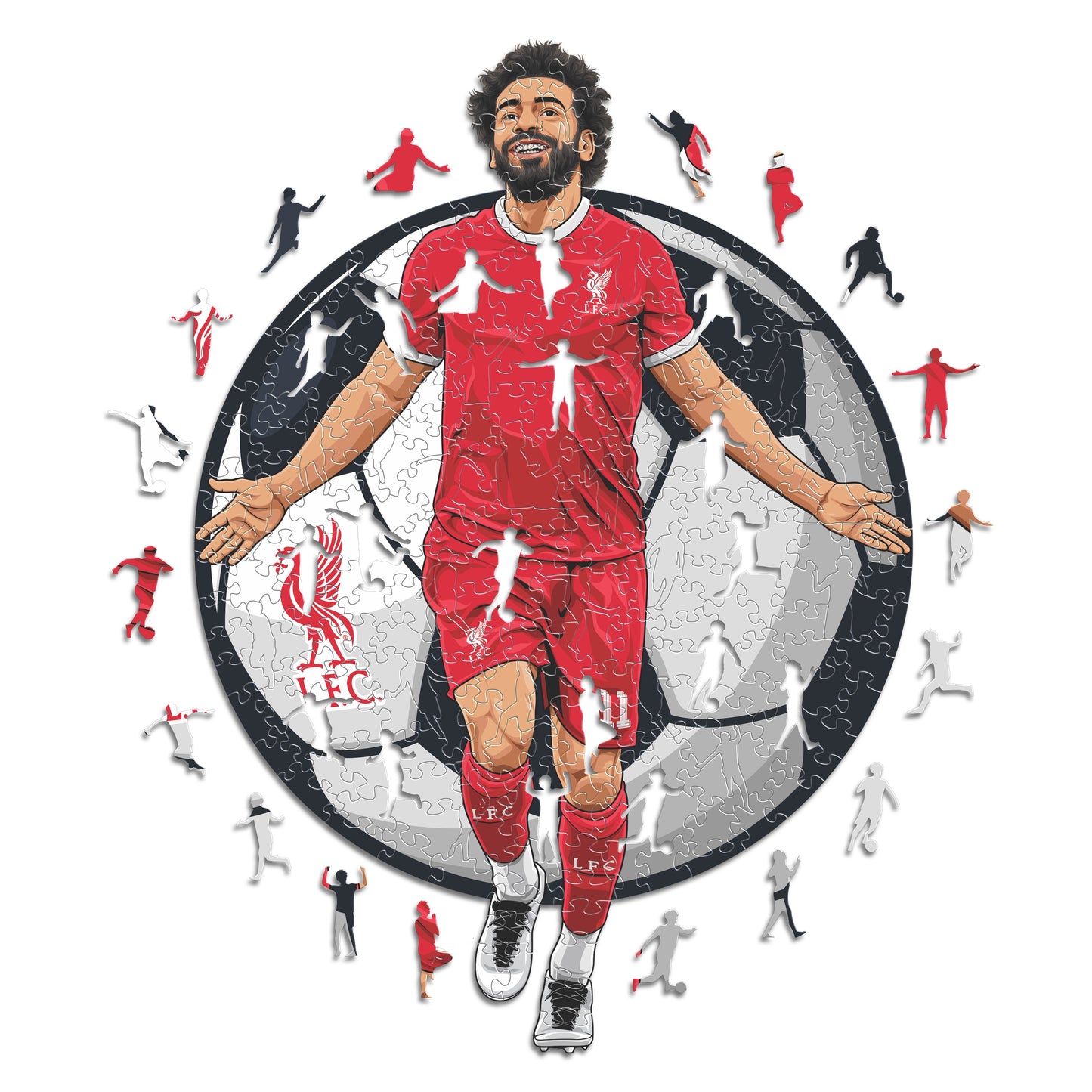 3 PACK Liverpool FC® Logo + Liver Bird Logo + Salah