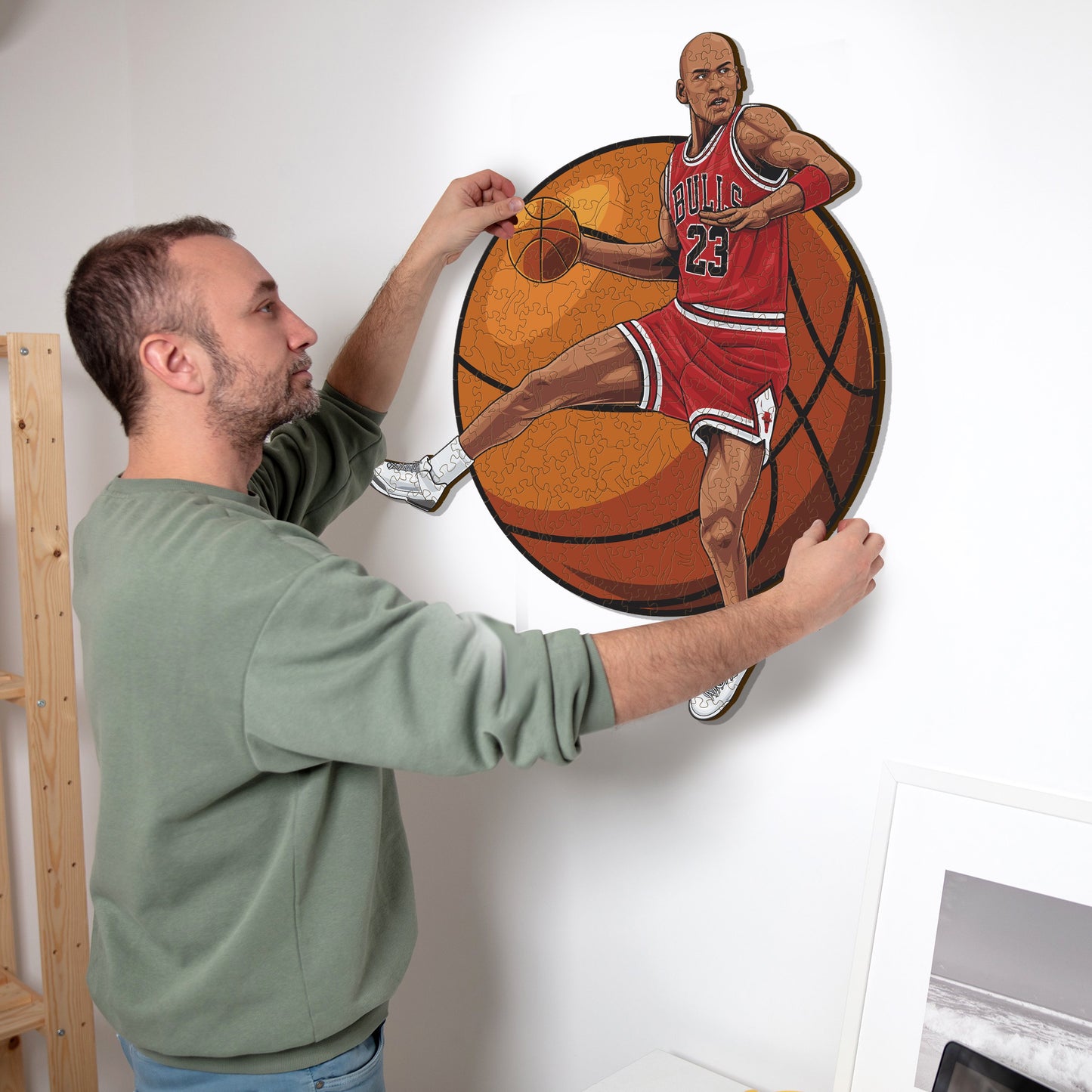 Michael Jordan - Quebra-cabeça de madeira