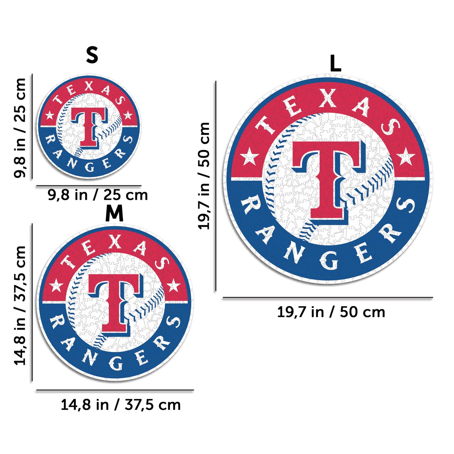 Pacote com 2 camisetas de beisebol Texas Rangers™ + logotipo da Primary