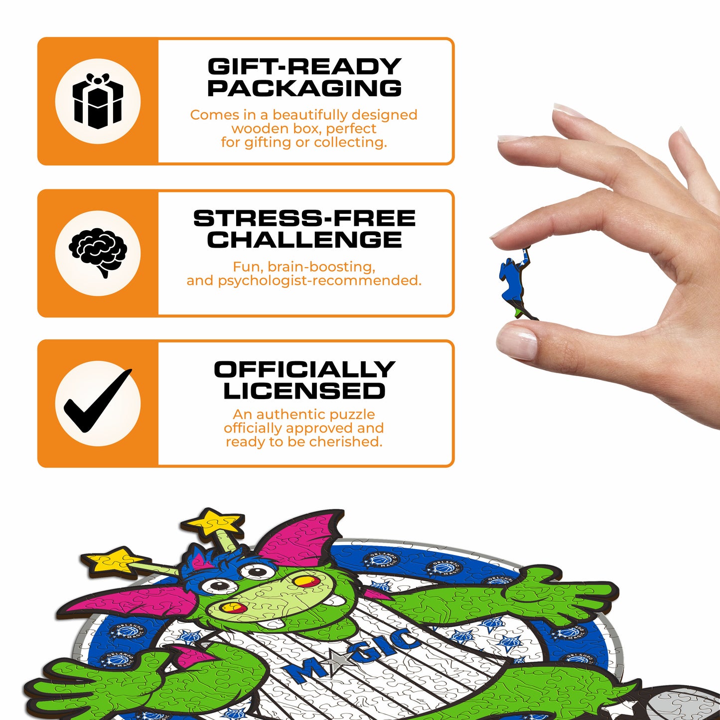 Orlando Magic™ Mascot - Wooden Puzzle