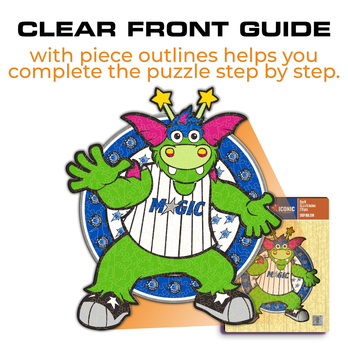 Orlando Magic™ Mascot - Wooden Puzzle