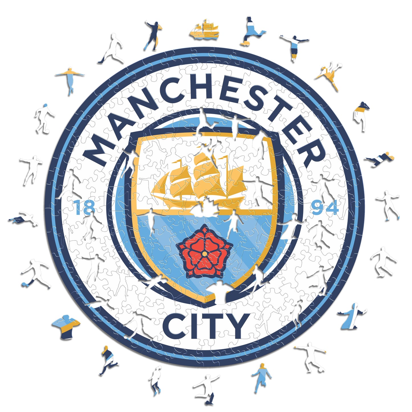 2 PACK Manchester City FC® Logo + Retro Logo