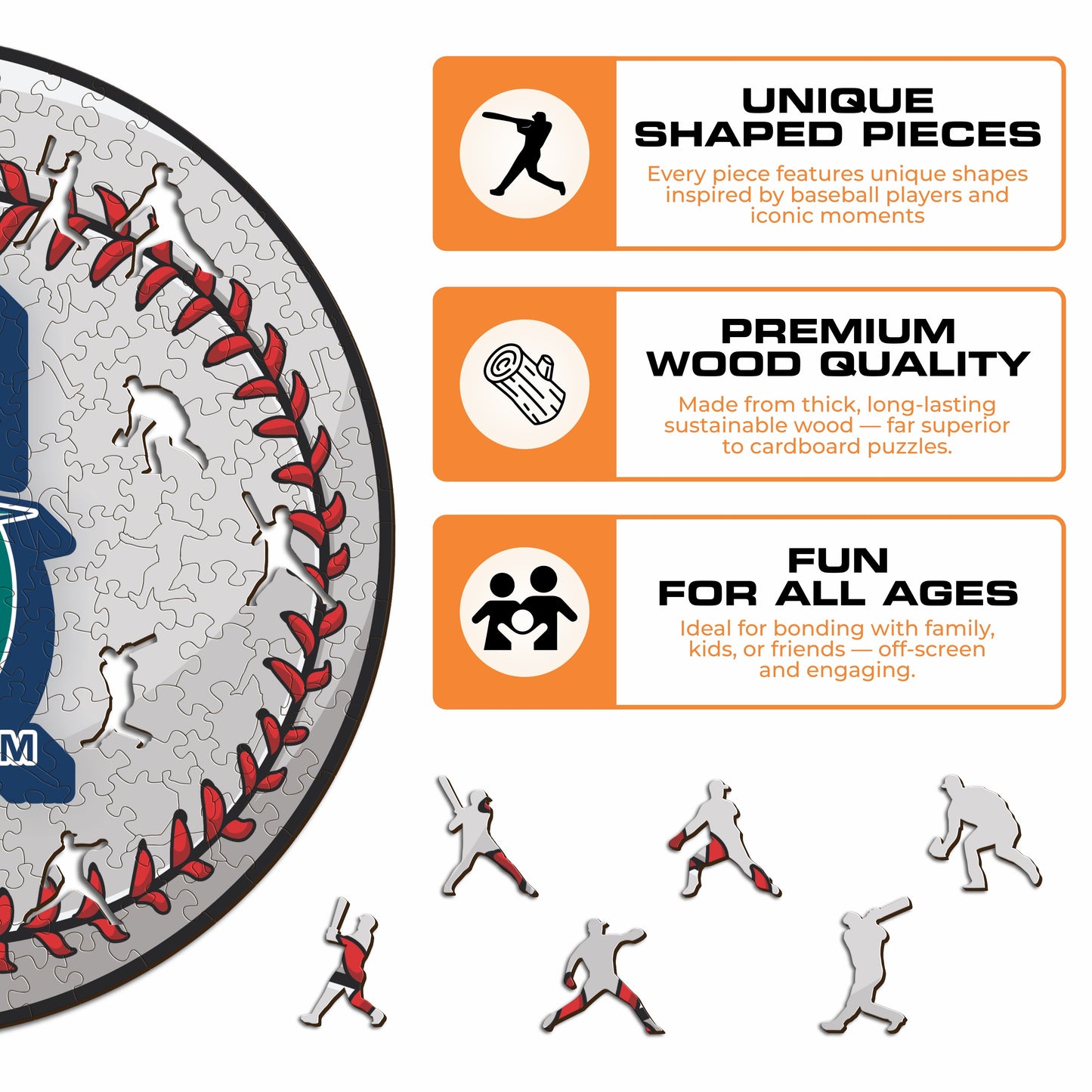 Seattle Mariners™ - Wooden Puzzle
