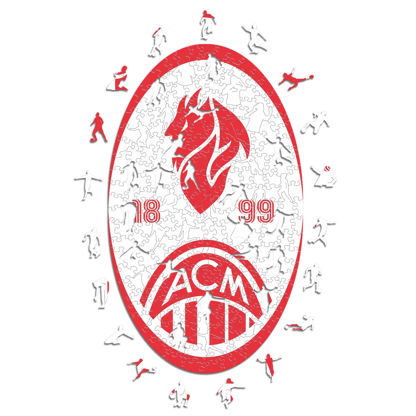 3 PACK AC Milan® Logo + Retro Logo + 5 Players