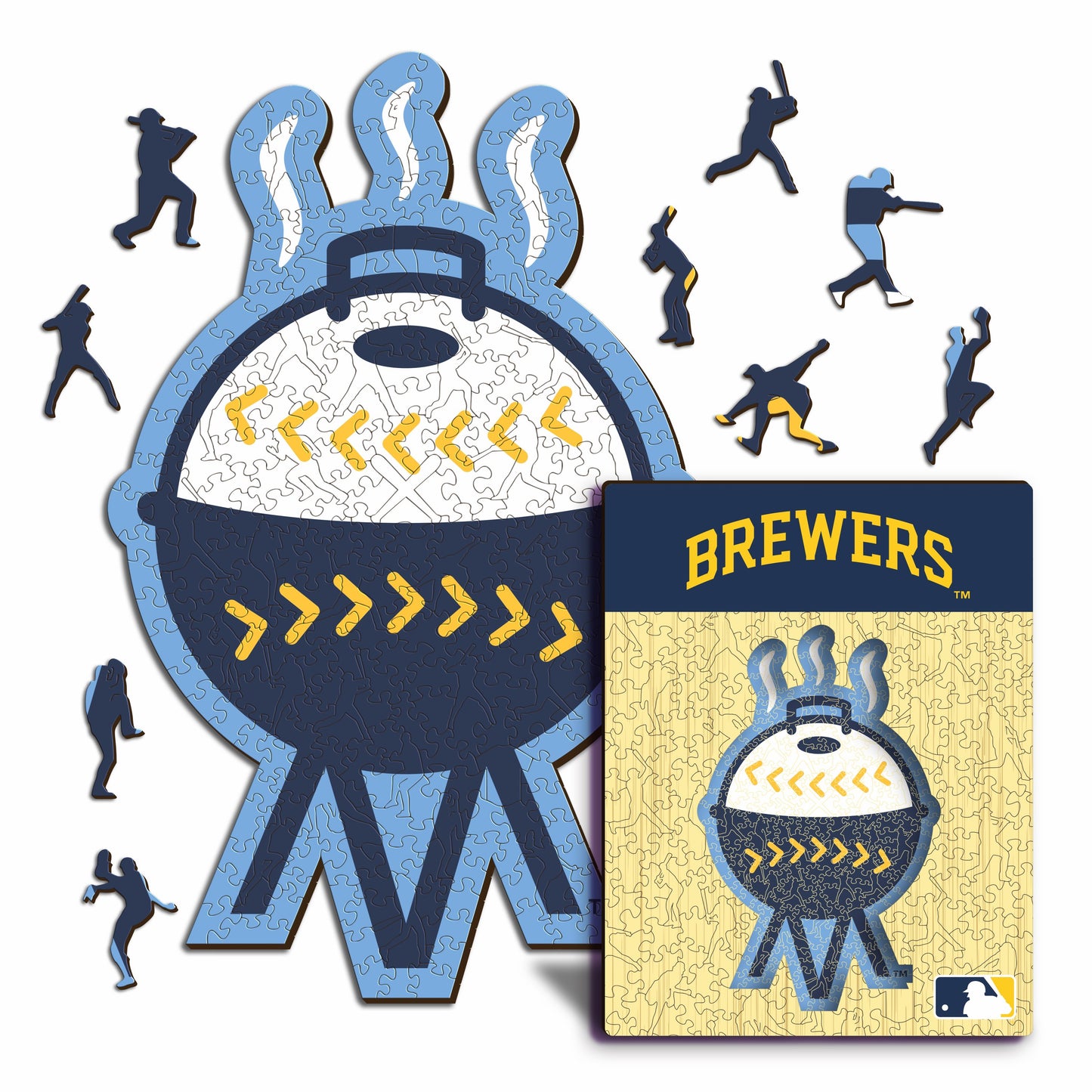 3 PACK Milwaukee Brewers™ Logo + Mascot + Baseball