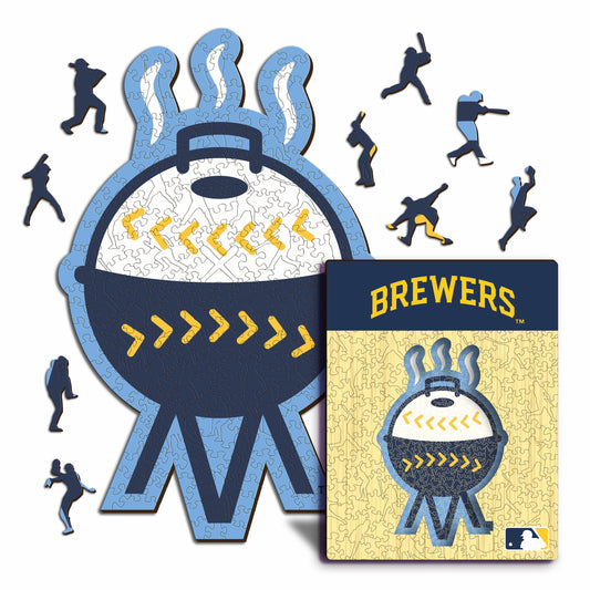 Pacote com 2 camisetas de beisebol e mascote do Milwaukee Brewers™
