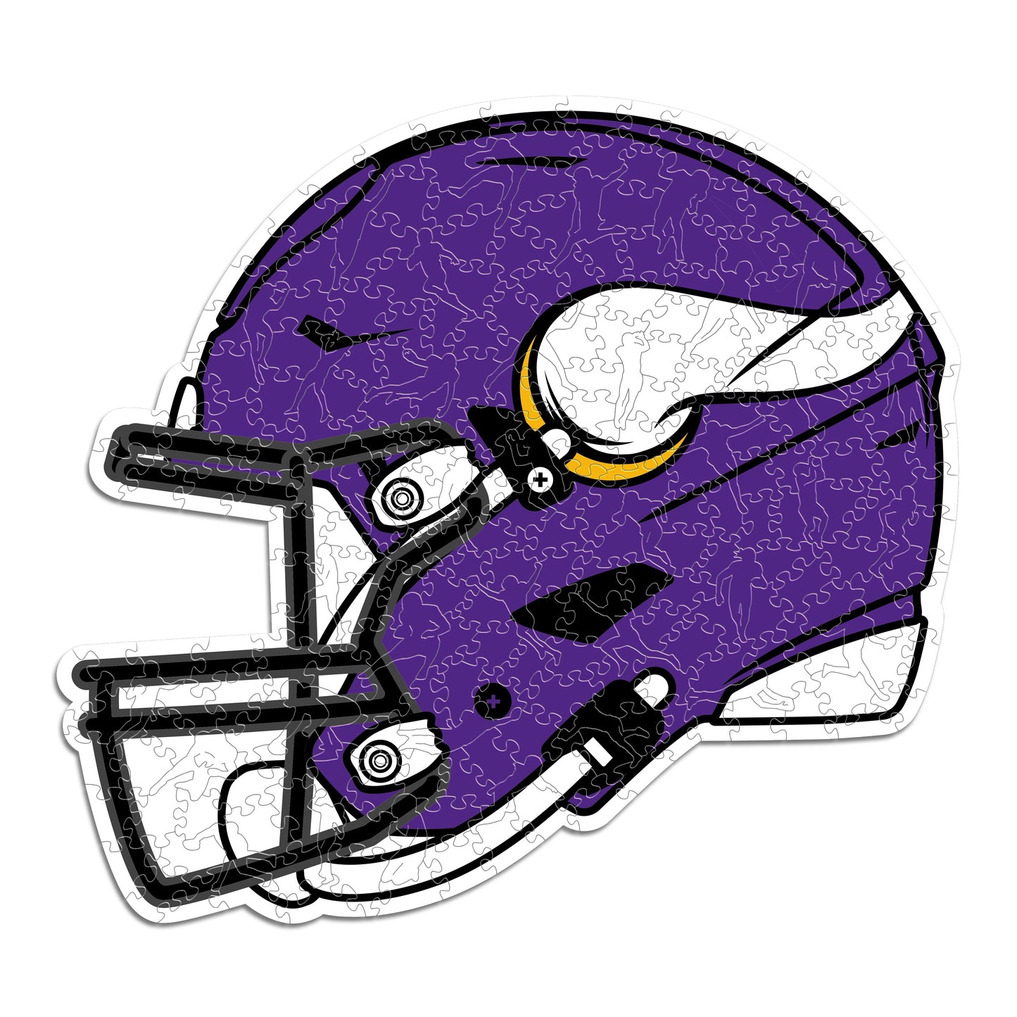 Minnesota Vikings™ Helmet - Wooden Puzzle