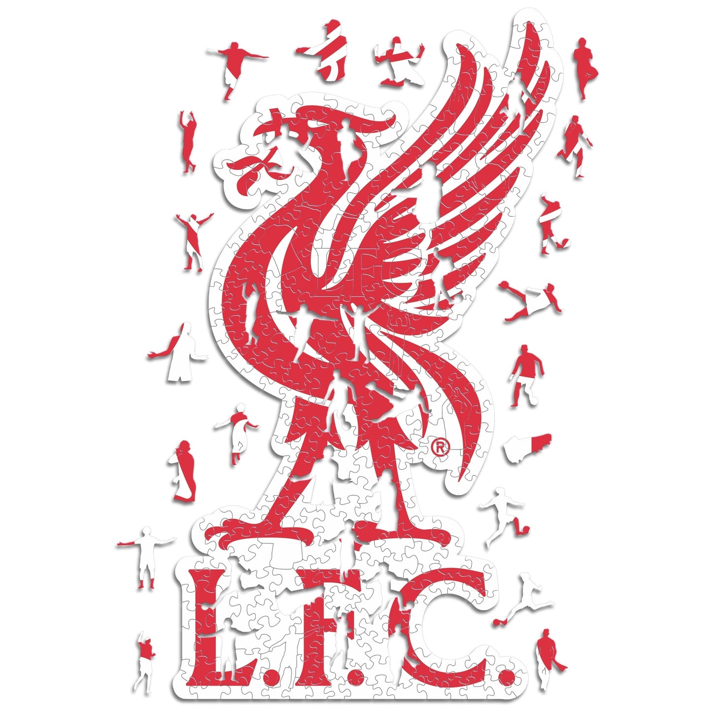 Pacote com 3 logotipos do Liverpool FC® + Liver Bird + Estádio Anfield