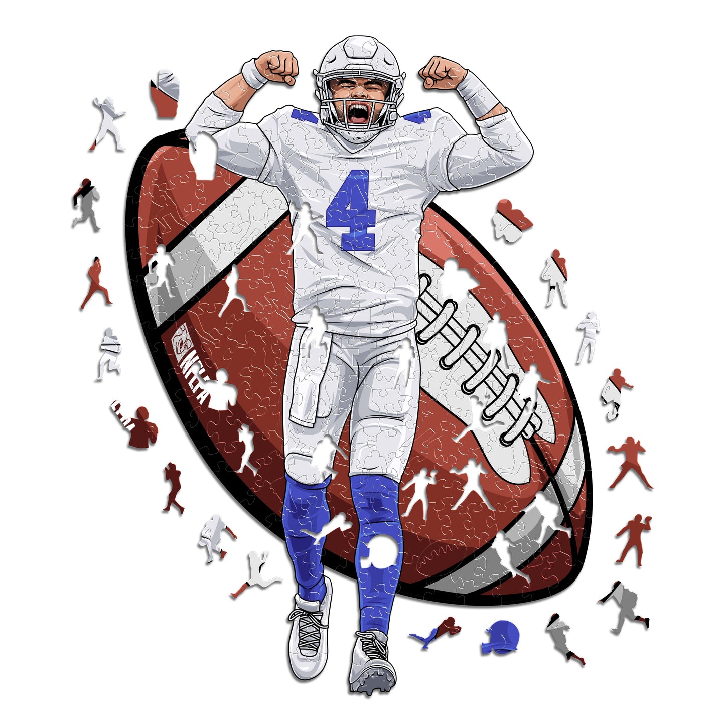 3 NFL Players Puzzles Of Your Choice (Up To 60% OFF)
