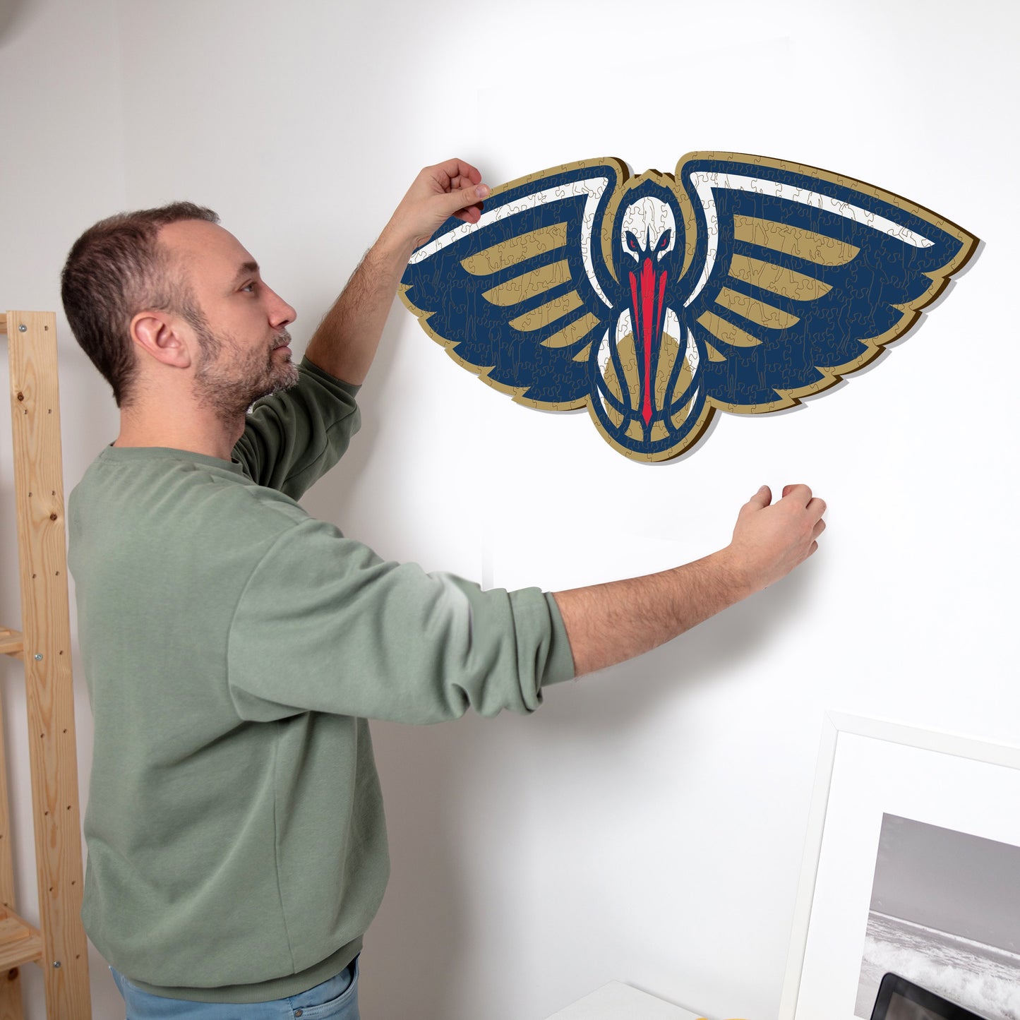 New Orleans Pelicans™ - Quebra-cabeça de madeira