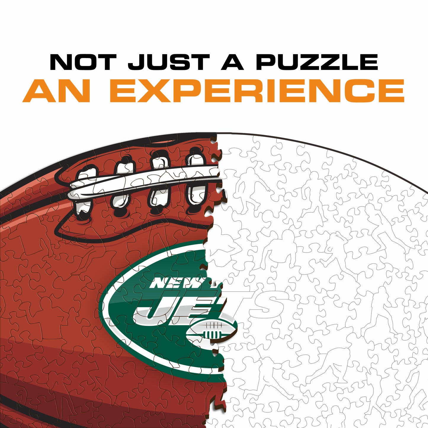 New York Jets™ Football - Wooden Puzzle