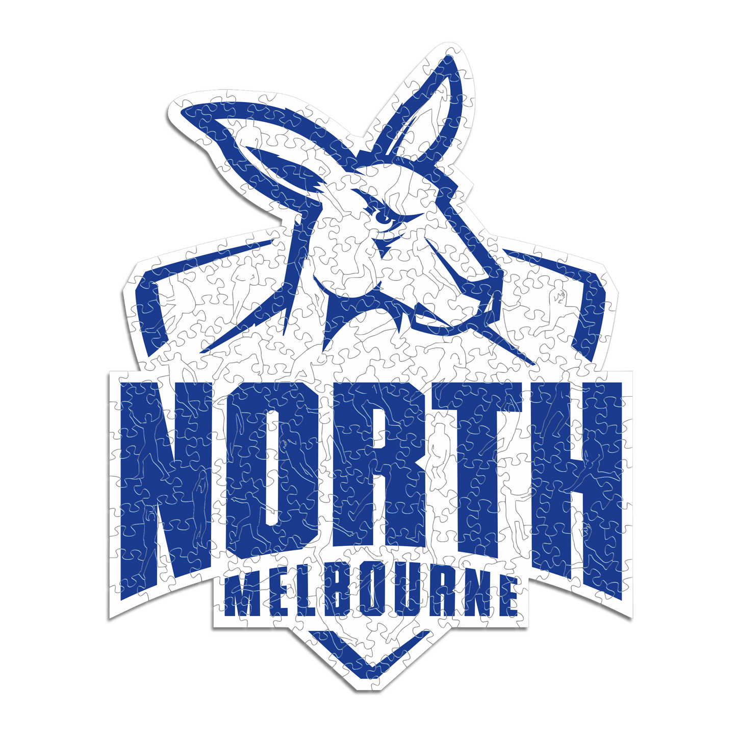 North Melbourne FC Logo - Wooden Puzzle