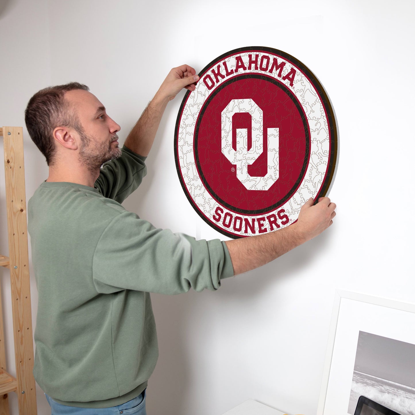 Universidade de Oklahoma - Quebra-cabeça de madeira