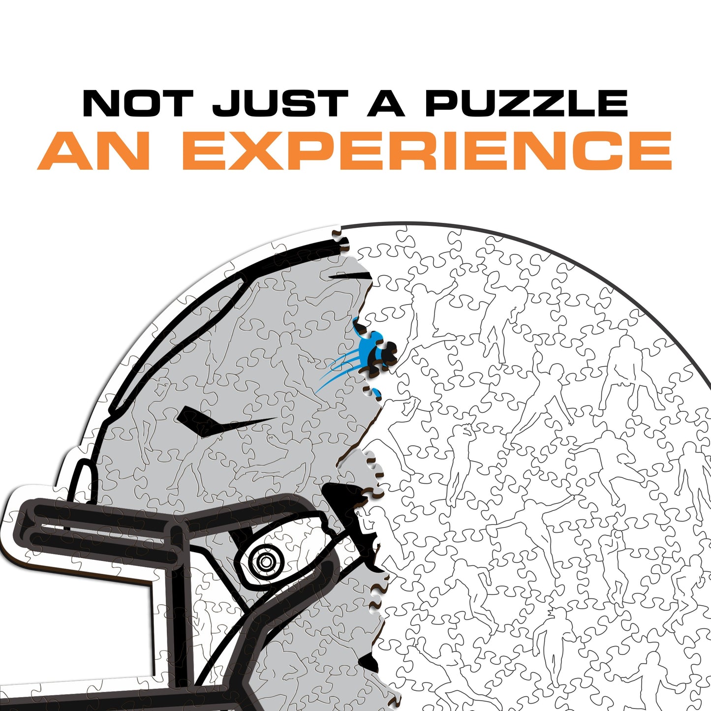 Carolina Panthers™ Helmet - Wooden Puzzle