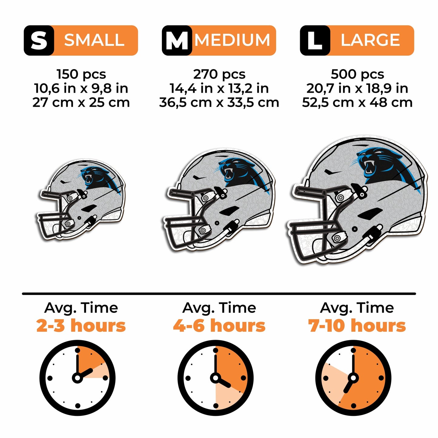 Carolina Panthers™ Helmet - Wooden Puzzle