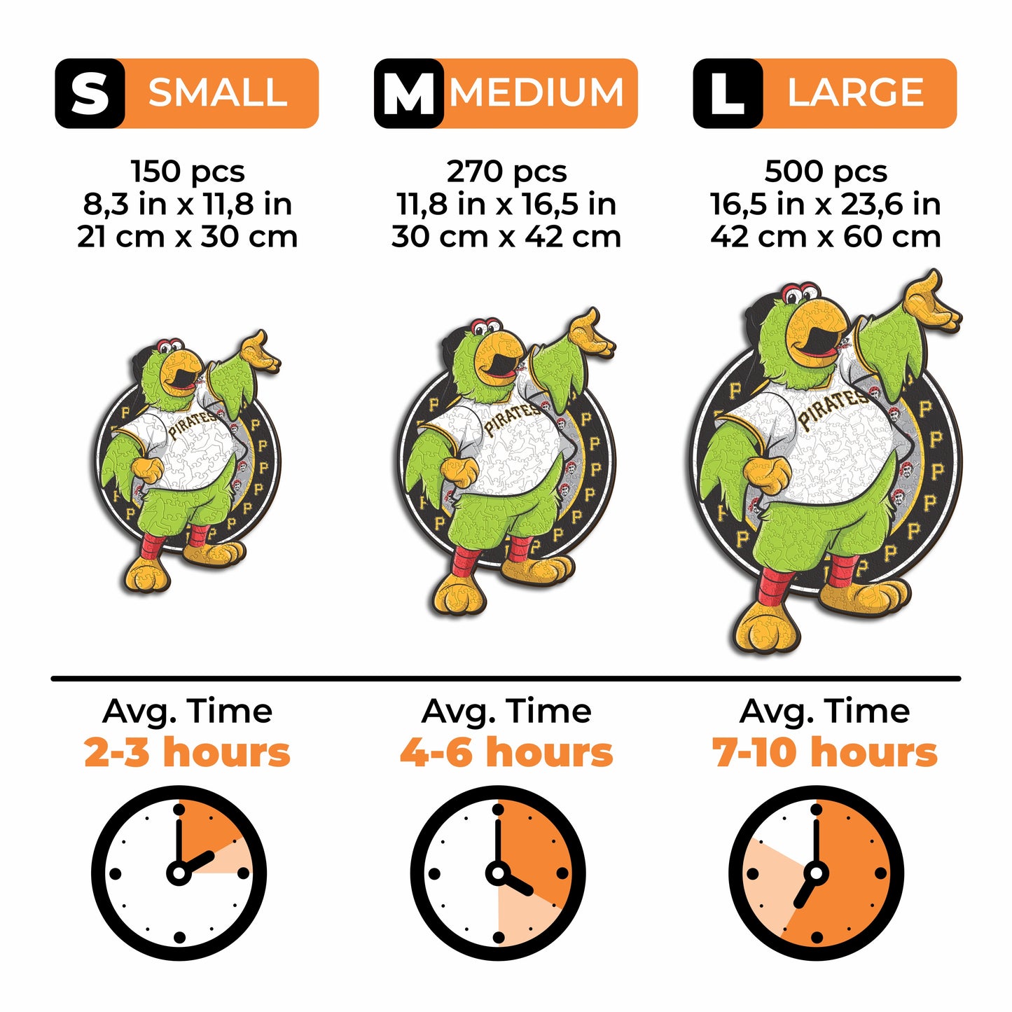 Pittsburgh Pirates™ Mascot - Wooden Puzzle